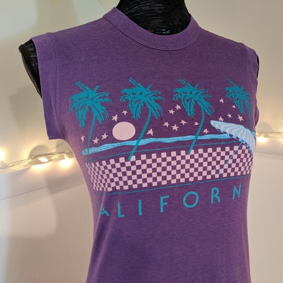 Vintage California Graphic Tee Mini Dress - Picture 2 of 8